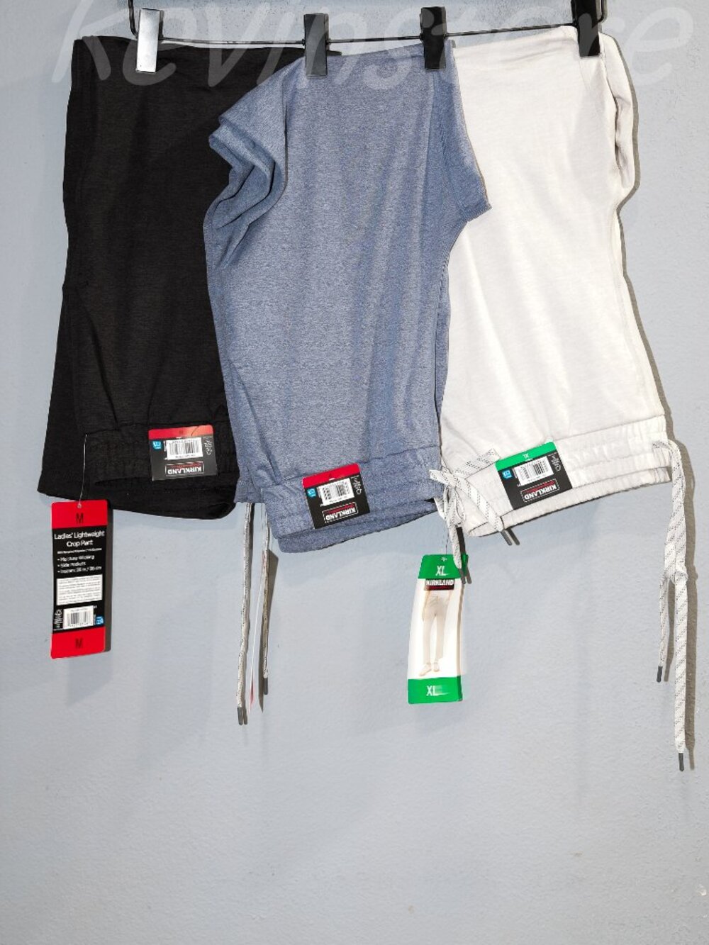 3 pairs Kirkland Signature Women's Lightweight Crop Pants . Price is for 3 pairs